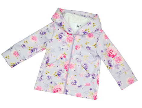 Kurtka dziewczęca Softshell Kwiaty - 2
