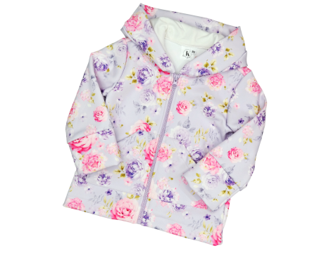 Kurtka dziewczęca Softshell Kwiaty - 3